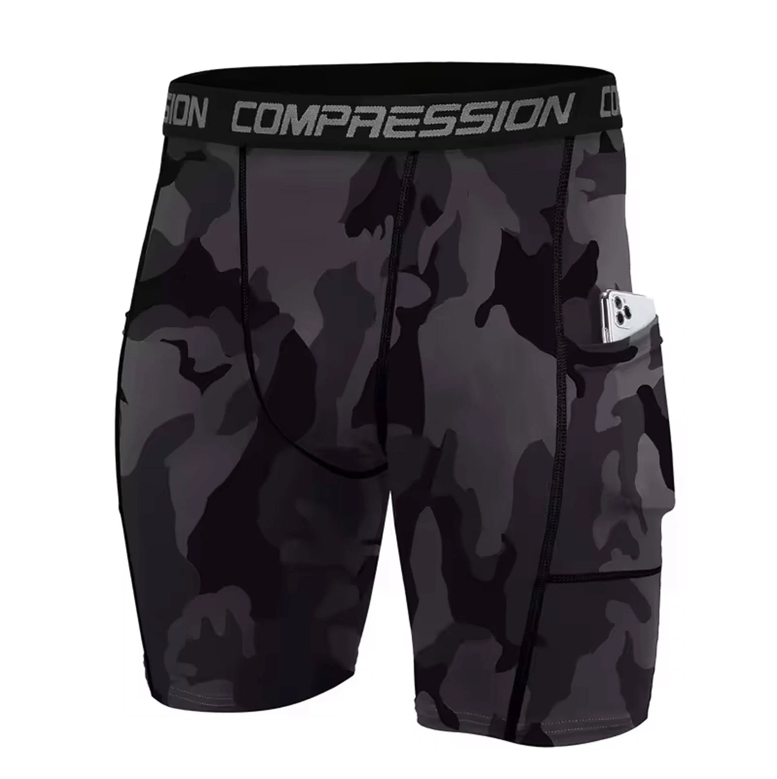 Bright Camo Compression Shorts