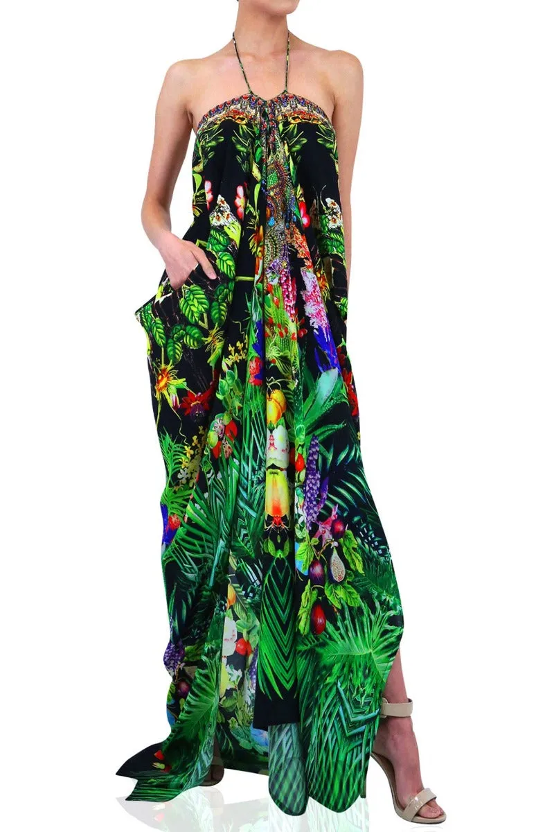 Convertible Long Kaftan Sexy Vacation Dress