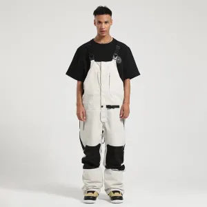 Hotian Men's Insulated Snow Bib Pants One-piece Jumpsuits