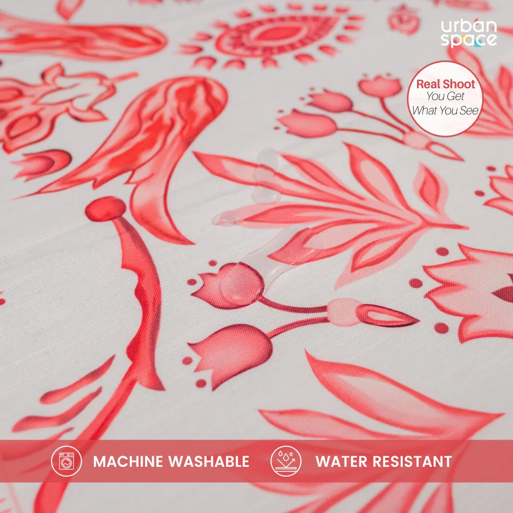 Sicilia Anti Skid & Water resistant Linen textured Premium table cover for dining table - Rhythm