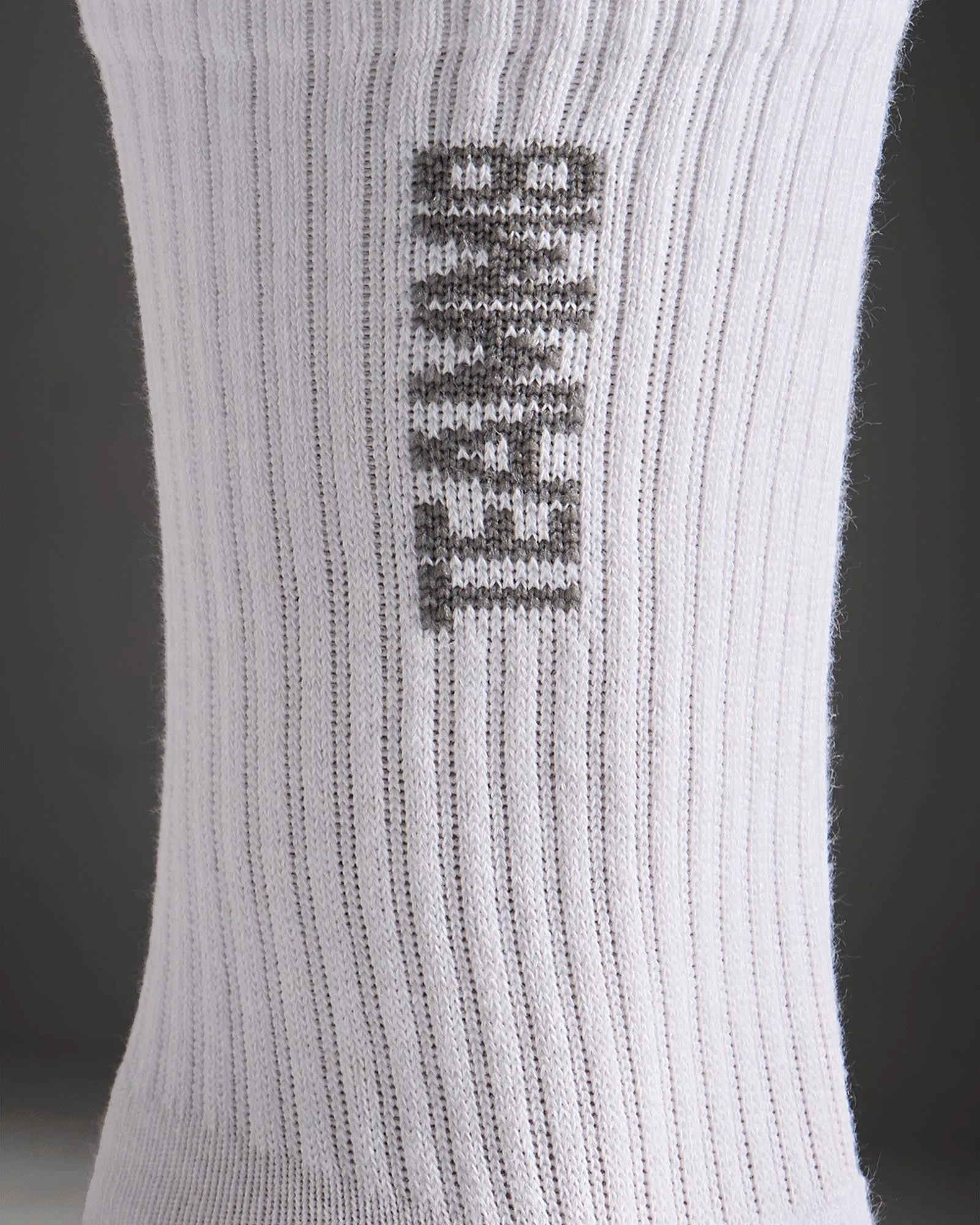TEAMM8 Crew Socks - White|Grey