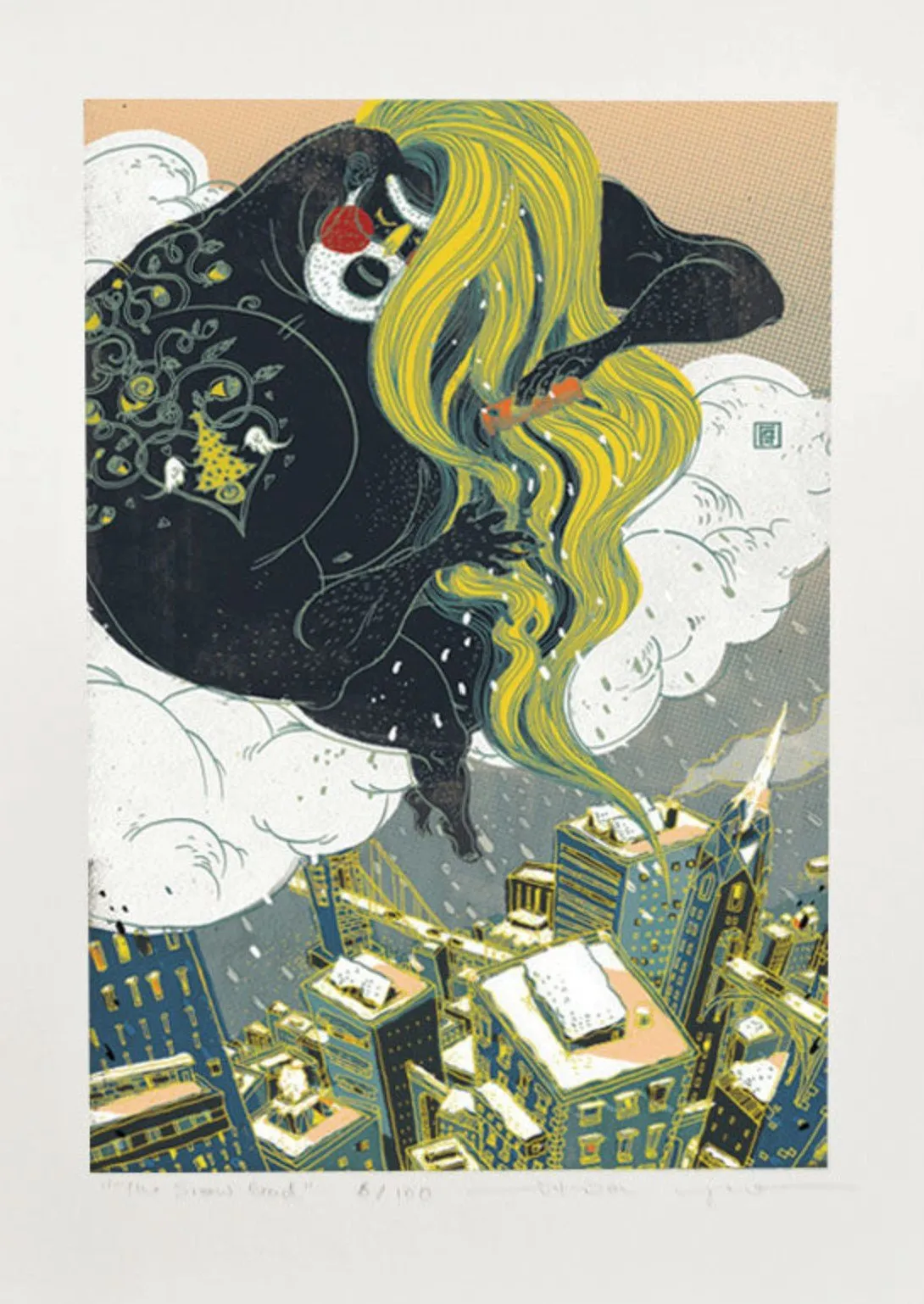 The Snow God Giclee Print by Victo Ngai